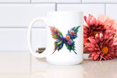 Abstract Vibrant Butterfly PNG Product Image 2