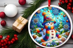 Round Christmas Ornament Sublimation|Clipart Product Image 2