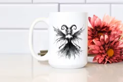 Washed Watercolor Gothic Fairy, High-Res PNG Product Image 2