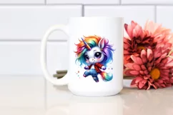 Cute Baby Unicorn Dancing PNG Product Image 2