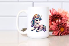 Colorful Baby Unicorn in Swing Dancer&#039;s Attire PNG Product Image 2