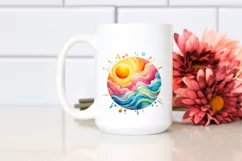 Colorful Simple Baby Sun | Sublimation Clipart Product Image 2