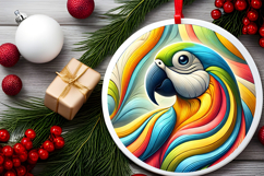 Round Christmass Ornament PNG Product Image 2