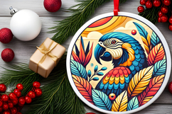 Round Christmass Ornament PNG Product Image 2