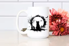 Skull with Hair, Simple Watercolor PNG Product Image 2