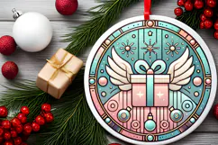 Round Christmass Ornament PNG Product Image 2
