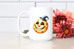 Funny Moon Goofy Smile Halloween | Sublimation Clipart Product Image 2