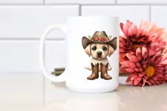 Watercolor Labrador Retriever Baby Boots|Cartoon Product Image 2