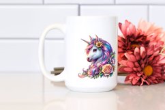 Colorful Baby Unicorn in Buenos Aires Street PNG Product Image 2