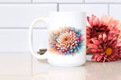 Abstract Pastel Chrysanthemum, Transparent PNG Product Image 2
