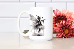 Washed Watercolor Gothic Fairy, Transparent PNG Product Image 2
