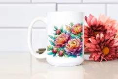 Vibrant Wooden -like Peony PNG Product Image 2