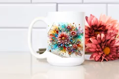 Watercolor Luxury Flower Splash Clipart Product Image 2