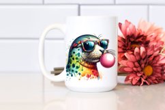 Quirky Colorful Seal Sunglasses Blowing Gum Product Image 2