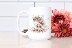 a Washed Watercolor Whimsical Fairy, White Background Product Image 2