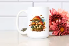 Detailed Wooden Mushroom PNG Product Image 2