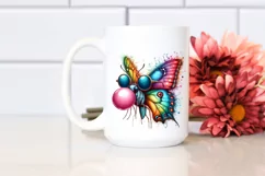 Butterfly Quirky Colorful Sunglasses Vibrant Chewing Gum Product Image 2