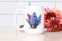 Detailed Hyacinth Stained Sublimation Clipart Product Image 2