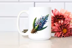 Detailed Hyacinth Stained Sublimation Clipart Product Image 2