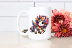 colorful Baby Unicorn in Hambo Dancer Attire Product Image 2