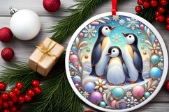 Round Christmas Ornament Sublimation|Clipart Product Image 1