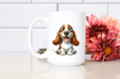 Crazy Looking Basset Hound with Popping Eyes | Sublimation | Product Image 2