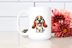 Crazy Looking Basset Hound with Popping Eyes | Sublimation | Product Image 2