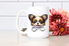 Baby Papillon Eyes Sublimation Clipart Product Image 2