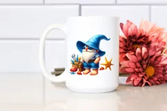 Vibrant Summer Gnome Azurre Accents Clipart Product Image 2