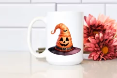 Funny Watercolor Baby Halloween Hat | Sublimation Clipart Product Image 2