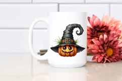 Funny Watercolor Baby Halloween Hat | Sublimation Clipart Product Image 2