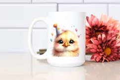 Baby Bird with Party Hat PNG Product Image 2