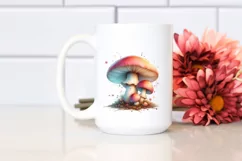 Glossy Wooden Stained Mushroom, PNG Product Image 2