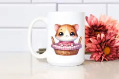 Cute Smiling GNOME, Watercolor PNG Product Image 2