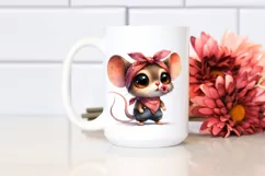 Baby Mouse with Bandana | Sublimation | Clipart Product Image 2