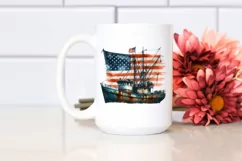 Vintage Boat Rusty Fishing Clipart Product Image 2