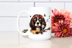 English Springer Punk Flower Clipart Product Image 2