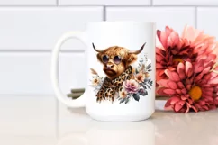Elegant Cow Animal Print Clipart Product Image 2