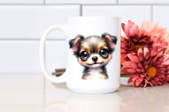 Cute Baby Dog Watercolor PNG Product Image 2