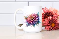 Abstract Zinnia Material | Sublimation Clipart Product Image 2