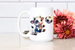 Cute Baby Cow Playing Handball in Style Product Image 2