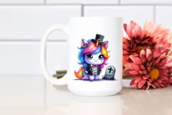Vibrant Halloween Unicorn Costume | Sublimation | Clipart Product Image 2