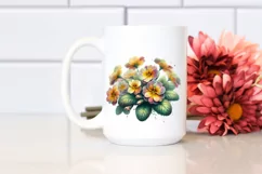 Detailed Primrose Watercolor | Clipart Product Image 2