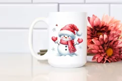 Snowman Gloves Santa Hat PNG Product Image 2