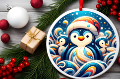 Round Christmass Ornament PNG Product Image 2