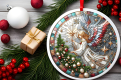 Round Christmass Ornament PNG Product Image 2