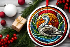 Round Christmass Ornament PNG Product Image 2