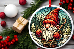 Round Christmass Ornament PNG Product Image 2
