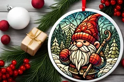 Round Christmas Ornament Sublimation|Clipart Product Image 1