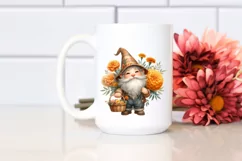Detailed Watercolor Cute Gnome Clipart Product Image 2